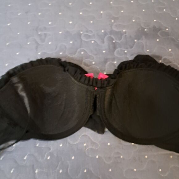 Charolott Russe black tutu ruffled bra size 36C NWT - Picture 3 of 4